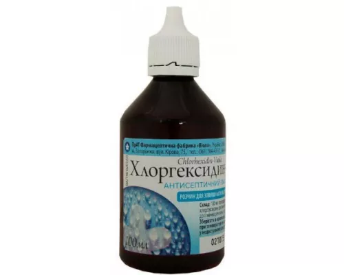Хлоргексидин, розчин, флакон-насадка 100 мл, 0.05% | интернет-аптека Farmaco.ua