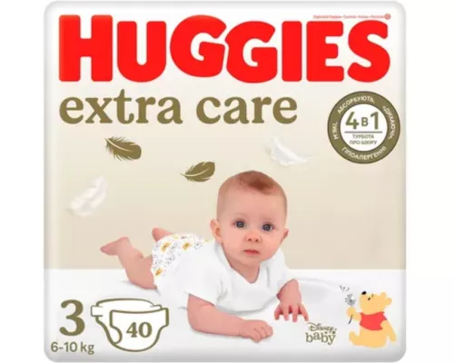 Huggies Extra Care, подгузники детские, размер 3, №40 | Farmaco.ua Huggies Extra Care, подгузники детские, размер 3, №40 | интернет-аптека Farmaco.ua