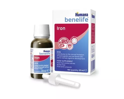 Humana Benelife Бісгліцинат заліза, краплі, флакон 20 мл | интернет-аптека Farmaco.ua