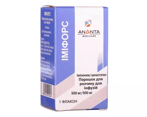Имифорс, порошок для раствора для инфузий, 500 мг/500 мг, №1 | интернет-аптека Farmaco.ua