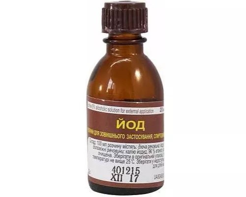 Йод, раствор спиртовой, 10 мл, 5% | интернет-аптека Farmaco.ua