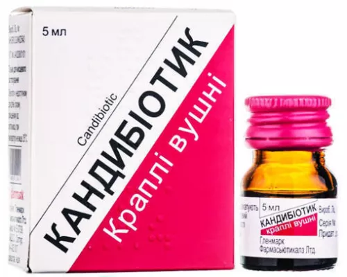 Кандибіотик, краплі вушні, флакон 5 мл, №1 | интернет-аптека Farmaco.ua