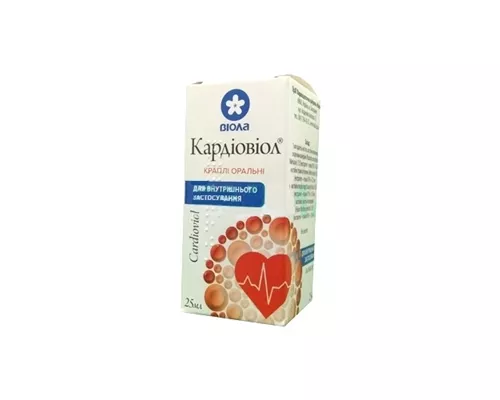 Кардіовіол фітокардіопрепарат, флакон в упаковці, 25 мл | интернет-аптека Farmaco.ua
