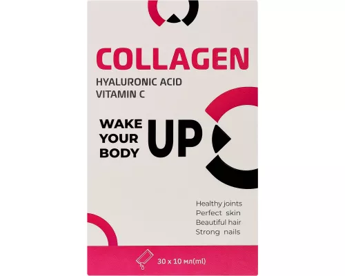 Колаген з гіалуроновою кислотою і вітаміном C, розчин питний, стік-пакет 10 мл, №30 | интернет-аптека Farmaco.ua