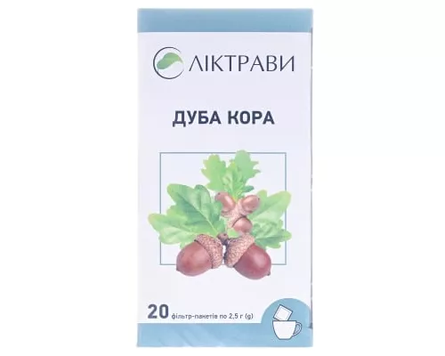 Кора дуба, фільтр-пакет 2.5 г, №20 | интернет-аптека Farmaco.ua