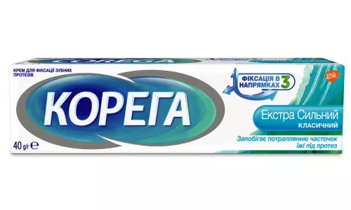 Корега Экстра сильный, крем для фиксации протезов, 40 г | интернет-аптека Farmaco.ua