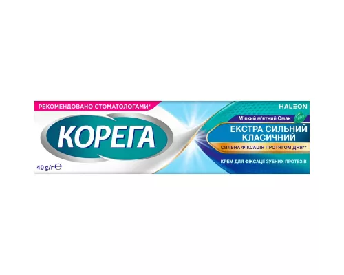 Корега Экстра сильный, крем для фиксации протезов, 40 г | интернет-аптека Farmaco.ua