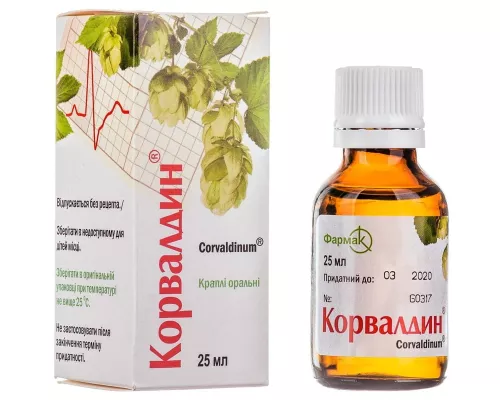 Корвалдин®, капли, флакон 25 мл | интернет-аптека Farmaco.ua