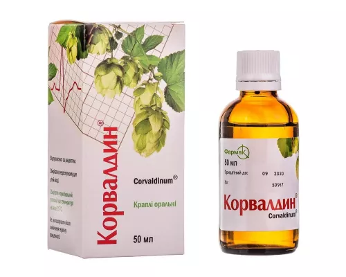 Корвалдин®, краплі, флакон 50 мл | интернет-аптека Farmaco.ua