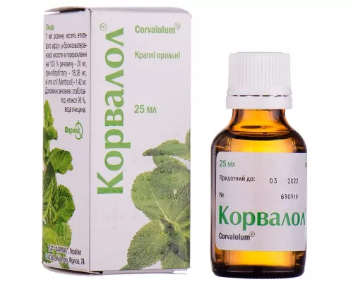 Корвалол®, капли, флакон 25 мл | интернет-аптека Farmaco.ua