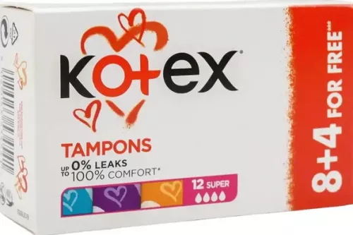 Kotex Ultrasorb Super, тампони гігієнічні, №8+4 | Farmaco.ua Kotex Ultrasorb Super, тампони гігієнічні, №8+4 | интернет-аптека Farmaco.ua