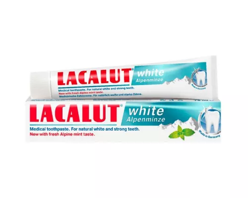 Lacalut White Альпійська м'ята, паста зубна, 75 мл | интернет-аптека Farmaco.ua