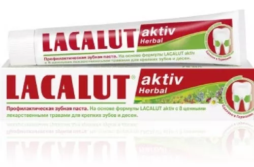 Lacalut Aktiv Herbal, паста зубная, 75 мл | интернет-аптека Farmaco.ua