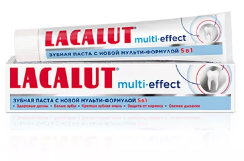 Lacalut Multi-Effect, паста зубная, 75 мл | интернет-аптека Farmaco.ua