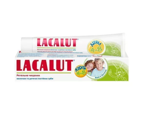Lacalut, паста зубная, для детей, от 4-8 лет, 50 мл | интернет-аптека Farmaco.ua