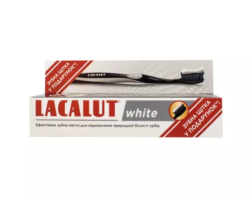 Лакалут-Вайт, зубна паста, 75 мл + Зубна щітка | интернет-аптека Farmaco.ua