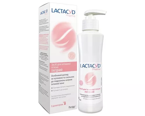 Лактацид Фарма нежный, средство для интимной гигиены, флакон с дозатором 250 мл | интернет-аптека Farmaco.ua