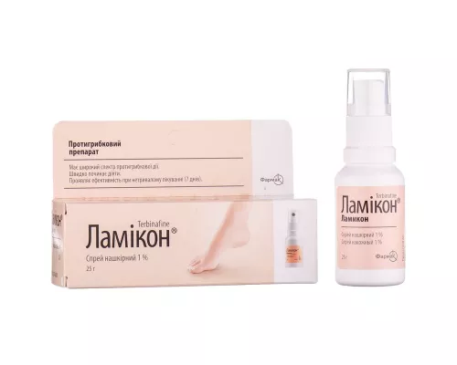 Ламикон, спрей, 25 г, 1% | интернет-аптека Farmaco.ua