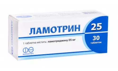 Ламотрин 25, таблетки, 25 мг, №30 (3х10) | интернет-аптека Farmaco.ua