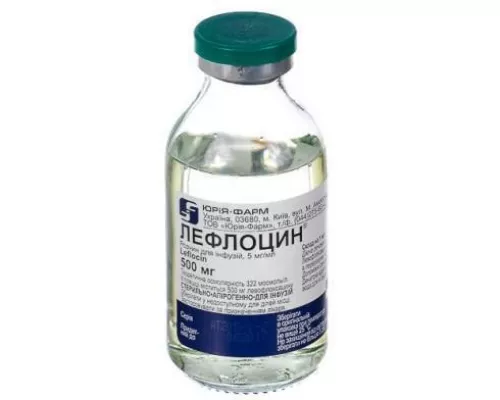 Лефлоцин®, раствор для инфузий, 5 мг/мл, бутылка 100 мл | интернет-аптека Farmaco.ua