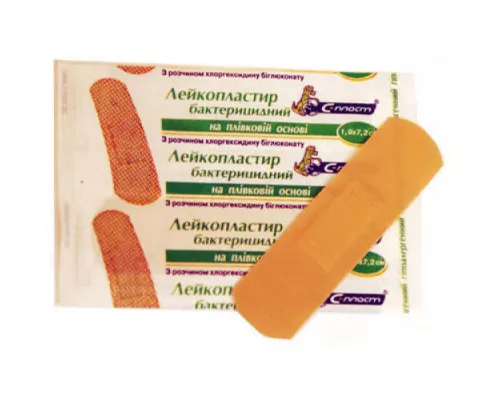 Лейкопластир бактерицидний на плівковій основі, графічний малюнок, 1.9 х 7.2 см, №10 | интернет-аптека Farmaco.ua