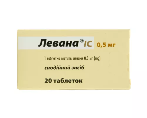 Левана ІС, таблетки, 0.0005 г, №20 | интернет-аптека Farmaco.ua