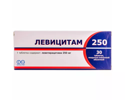 Левіцитам 250, таблетки вкриті плівковою оболонкою, 250 мг, №30 | интернет-аптека Farmaco.ua