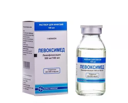 Левоксимед, раствор для инфузий, флакон 100 мл, 500 мг/100 мл, №1 | интернет-аптека Farmaco.ua