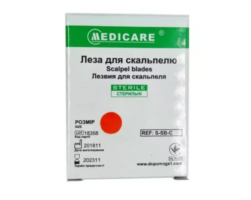 Medicare, лезвие для скальпеля, размер 11, №1 | интернет-аптека Farmaco.ua