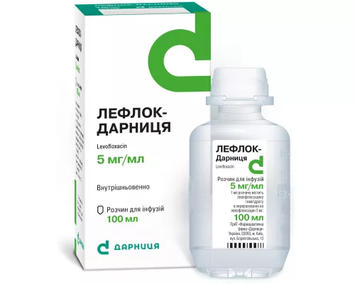 Лефлок-Дарница, раствор для инфузий, 5 мг/мл, флакон 100 мл, №1 | интернет-аптека Farmaco.ua