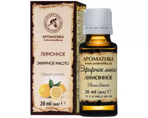 Лимонное эфирное масло, 20 мл | интернет-аптека Farmaco.ua