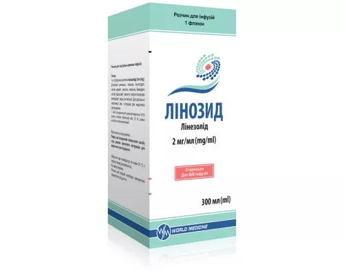 Лінозид, розчин для інфузій, 2 мг/мл, флакон 300 мл | интернет-аптека Farmaco.ua