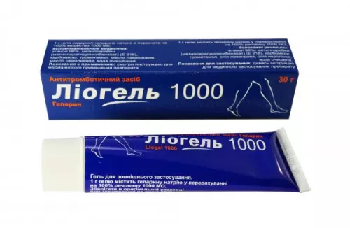 Лиогель 1000, гель для наружного применения, туба 30 г | интернет-аптека Farmaco.ua