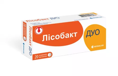 Лісобакт Дуо, льодяники пресовані, №20 | интернет-аптека Farmaco.ua