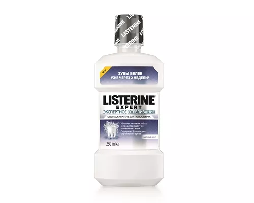 Листерин Эксперт экспертное отбеливание, ополаскиватель для рта, 250 мл | интернет-аптека Farmaco.ua