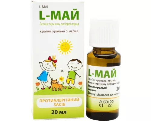 L-Май, краплі оральні, 5 мг/мл, флакон 20 мл | интернет-аптека Farmaco.ua