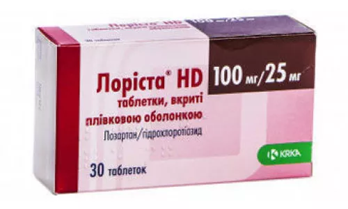 Лоріста® НD, таблетки вкриті оболонкою, 100 мг/25 мг, №30 | интернет-аптека Farmaco.ua