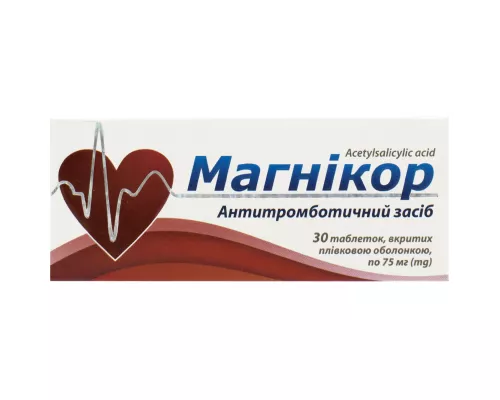 Магнікор, таблетки вкриті плівковою оболонкою, №30 | интернет-аптека Farmaco.ua