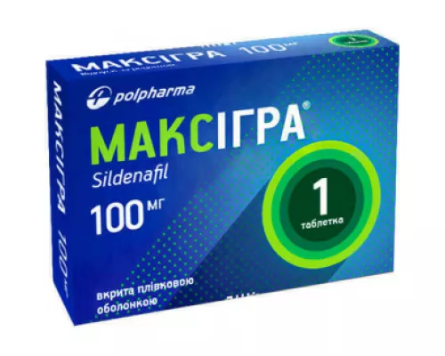 Максигра, таблетки, 100 мг, №1 | интернет-аптека Farmaco.ua