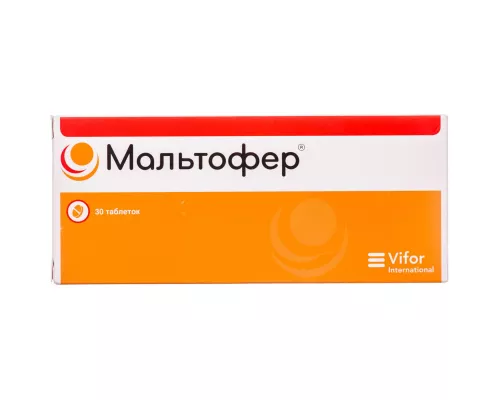 Мальтофер®, таблетки жувальні, 100 мг, №30 | интернет-аптека Farmaco.ua
