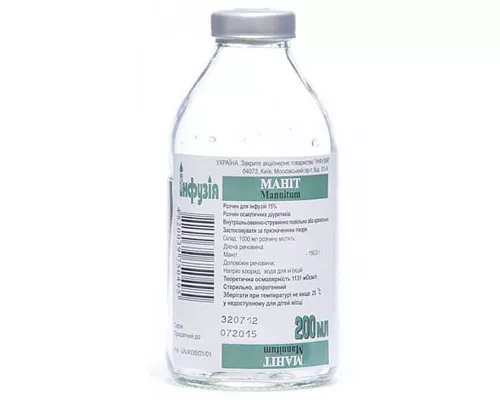Маніт, розчин для інфузій, 200 мл, 15% | интернет-аптека Farmaco.ua