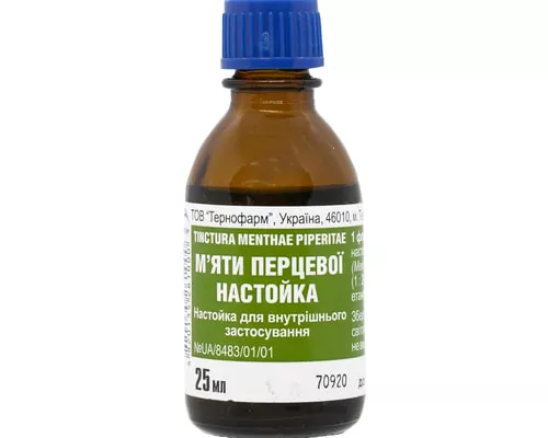 Мяты перечной настойка, 25 мл | интернет-аптека Farmaco.ua