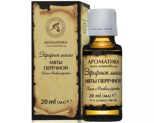 Мятное эфирное масло, 20 мл | интернет-аптека Farmaco.ua