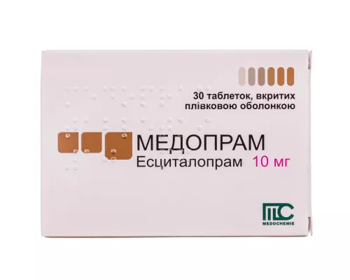 Медопрам, таблетки покрытые плёночной оболочкой, 10 мг, №30 | интернет-аптека Farmaco.ua