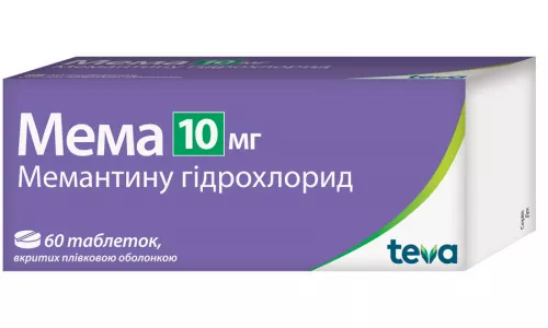Мема, таблетки покрытые плёночной оболочкой, 10 мг, №60 | интернет-аптека Farmaco.ua