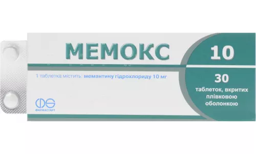 Мемокс 10, таблетки вкриті оболонкою, 10 мг, №30 | интернет-аптека Farmaco.ua