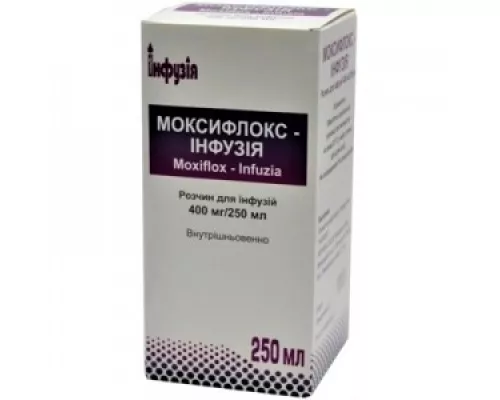 Моксифлокс-Инфузия, раствор для инфузий, 250 мл, 400 мг/250 мл | интернет-аптека Farmaco.ua