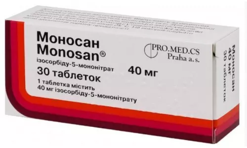 Моносан®, таблетки, 40 мг, №30 | интернет-аптека Farmaco.ua