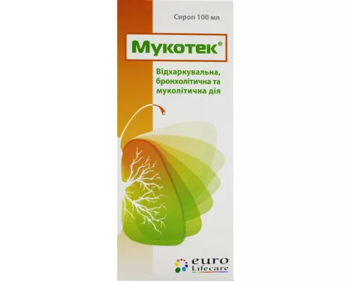 Мукотек, сироп, флакон, 100 мл | интернет-аптека Farmaco.ua