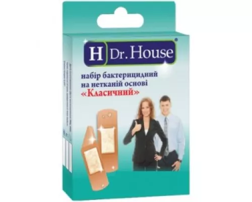 Н Dr. House Класичний, набір: пластир, медичний, на нетканій основі, №15 | интернет-аптека Farmaco.ua